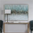 Uttermost Divide Coastal Firwood and Canvas Abstract Hand Painted Art in Blue