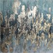 Uttermost Divide Coastal Firwood and Canvas Abstract Hand Painted Art in Blue