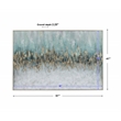 Uttermost Divide Coastal Firwood and Canvas Abstract Hand Painted Art in Blue
