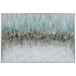 Uttermost Divide Coastal Firwood and Canvas Abstract Hand Painted Art in Blue