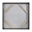 Uttermost Cotton Contemporary Wood Hand Painted Canvas in White/Green-blue