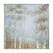 Uttermost Cotton Contemporary Wood Hand Painted Canvas in White/Green-blue