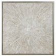 Uttermost Mesmerize Firwood and Plastic Abstract Hand Painted Art in Beige/White