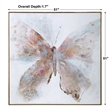 Uttermost Free Contemporary Wood Flying Hand Painted Canvas in Multi-Color