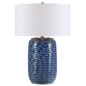Uttermost Sedna Contemporary Table Lamp in Blue