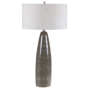 uttermost cosmo table lamp in rustic black