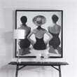 Uttermost Ladies Swimwear 1959 Pine Wood and Glass Fashion Print in Black