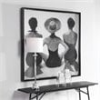 Uttermost Ladies Swimwear 1959 Pine Wood and Glass Fashion Print in Black