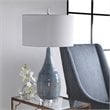Uttermost Rialta Coastal Steel and Ceramic Table Lamp in Aqua and Teal