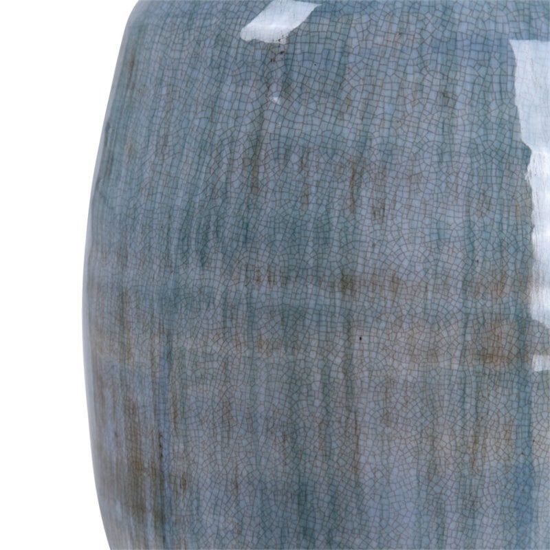 Uttermost Rialta Coastal Steel and Ceramic Table Lamp in Aqua and Teal