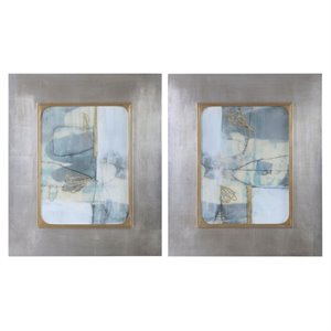 uttermost gilded whimsy abstract print (set of 2)