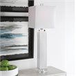Uttermost Bennett Ceramic and Fabric Buffet Lamp in Off White