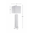 Uttermost Bennett Ceramic and Fabric Buffet Lamp in Off White