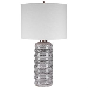 uttermost alenon table lamp in light gray