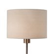 Uttermost Danyon Iron Crystal and Fabric Table Lamp in Antique Brass