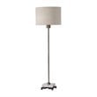Uttermost Danyon Iron Crystal and Fabric Table Lamp in Antique Brass