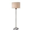 Uttermost Danyon Iron Crystal and Fabric Table Lamp in Antique Brass