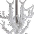 Uttermost Corallo Crystal Resin Iron and Fabric Table Lamp in White Coral