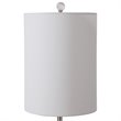 Uttermost Piers Contemporary Steel and Fabric Buffet Lamp in Mottled Blue