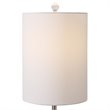 Uttermost Piers Contemporary Steel and Fabric Buffet Lamp in Mottled Blue