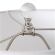 Uttermost Piers Contemporary Steel and Fabric Buffet Lamp in Mottled Blue