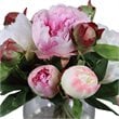 Uttermost Blaire Polyester and Iron Peony Bouquet in Lush Pink/Clear/Cream