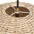 Uttermost 1-Light Metal Dome Shaped Pendant in Natural Woven Seagrass