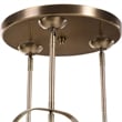 Uttermost Mimas 3-Light Steel and Glass Cluster Pendant in Brass Finish
