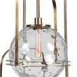 Uttermost Mimas 3-Light Steel and Glass Cluster Pendant in Brass Finish