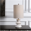 Uttermost Stevens Transitional Steel Metal Buffet Lamp in White