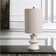 Uttermost Stevens Transitional Steel Metal Buffet Lamp in White