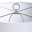 Uttermost Cyprien Transitional Iron Ceramic and Fabric Table Lamp in Gray
