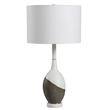 Uttermost Tanali Transitional Concrete Resin and Iron Table Lamp in Gray/White