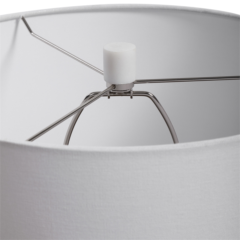 Uttermost Tanali Transitional Concrete Resin and Iron Table Lamp in Gray/White