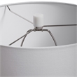 Uttermost Tanali Transitional Concrete Resin and Iron Table Lamp in Gray/White