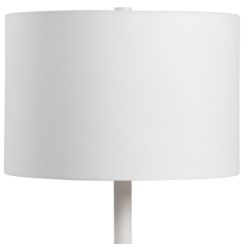 Uttermost Tanali Transitional Concrete Resin and Iron Table Lamp in Gray/White