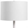 Uttermost Tanali Transitional Concrete Resin and Iron Table Lamp in Gray/White