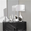 Uttermost Tanali Transitional Concrete Resin and Iron Table Lamp in Gray/White