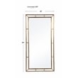 Uttermost Farrow Traditional Iron MDF Wood Copper Mirror in Brass