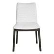 Uttermost Delano Wood and Fabric Armless Chair in Black/White (Set of 2)