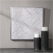 Uttermost Redondo Coastal Wood and Metal Wall Decor in Silver/White