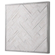 Uttermost Redondo Coastal Wood and Metal Wall Decor in Silver/White