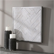 Uttermost Redondo Coastal Wood and Metal Wall Decor in Silver/White