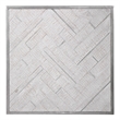 Uttermost Redondo Coastal Wood and Metal Wall Decor in Silver/White
