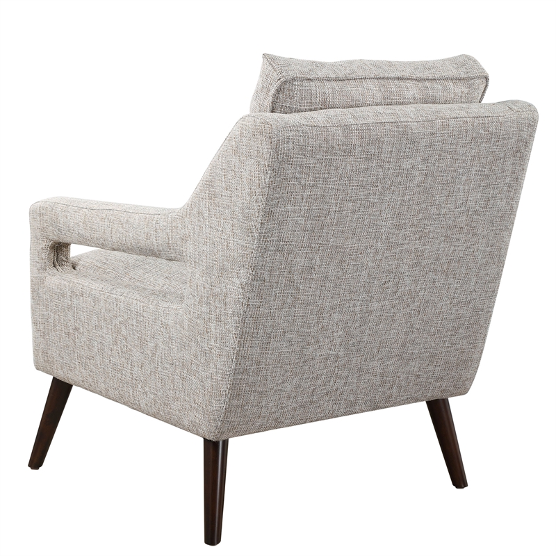Uttermost Obrien Coastal Fabric Foam and Wood Armchair in Gray