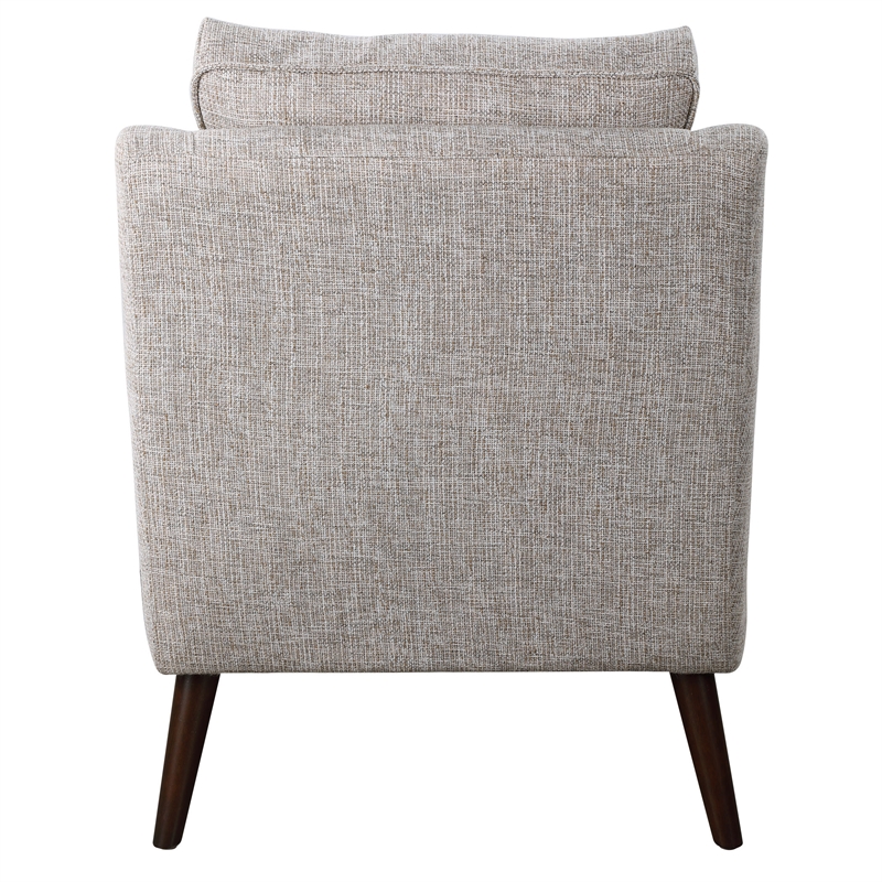 Uttermost Obrien Coastal Fabric Foam and Wood Armchair in Gray