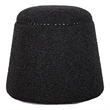 Uttermost Gumdrop Contemporary Plywood Foam and Fabric Ottoman in Black