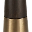 Uttermost Fortier Contemporary Glass Accent Table in Brass/Brown