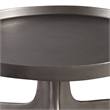 Uttermost Kenna Contemporary Aluminum Accent Table in Nickel