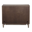 Uttermost Shield 2-Door Farmhouse Wood and Metal Cabinet in Brown/Gray